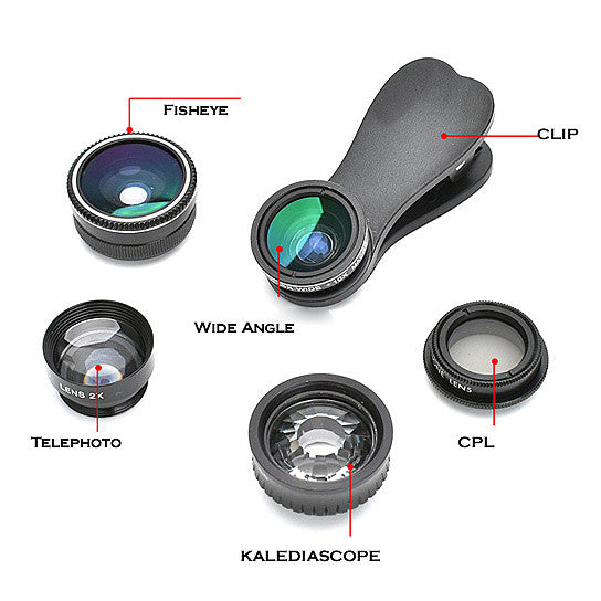 Kaleidoscope 5 in 1 Photo Magic Lens Set