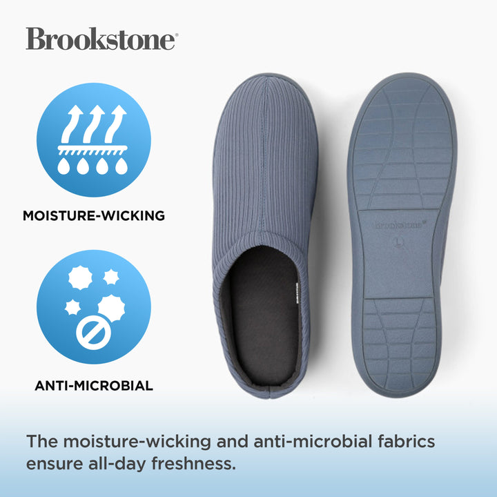 Brookstone Classic Comfort Memory Foam Slippers - Men's
