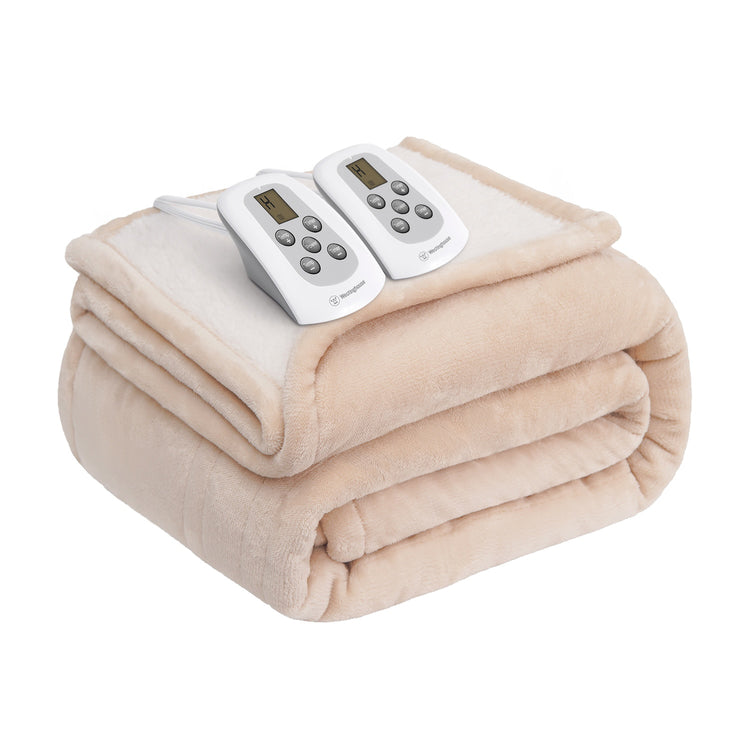 Westinghouse Electric Blanket Flannel to Sherpa Brookstone