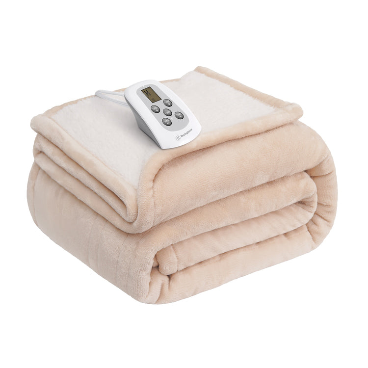 Westinghouse Electric Blanket Flannel to Sherpa Brookstone