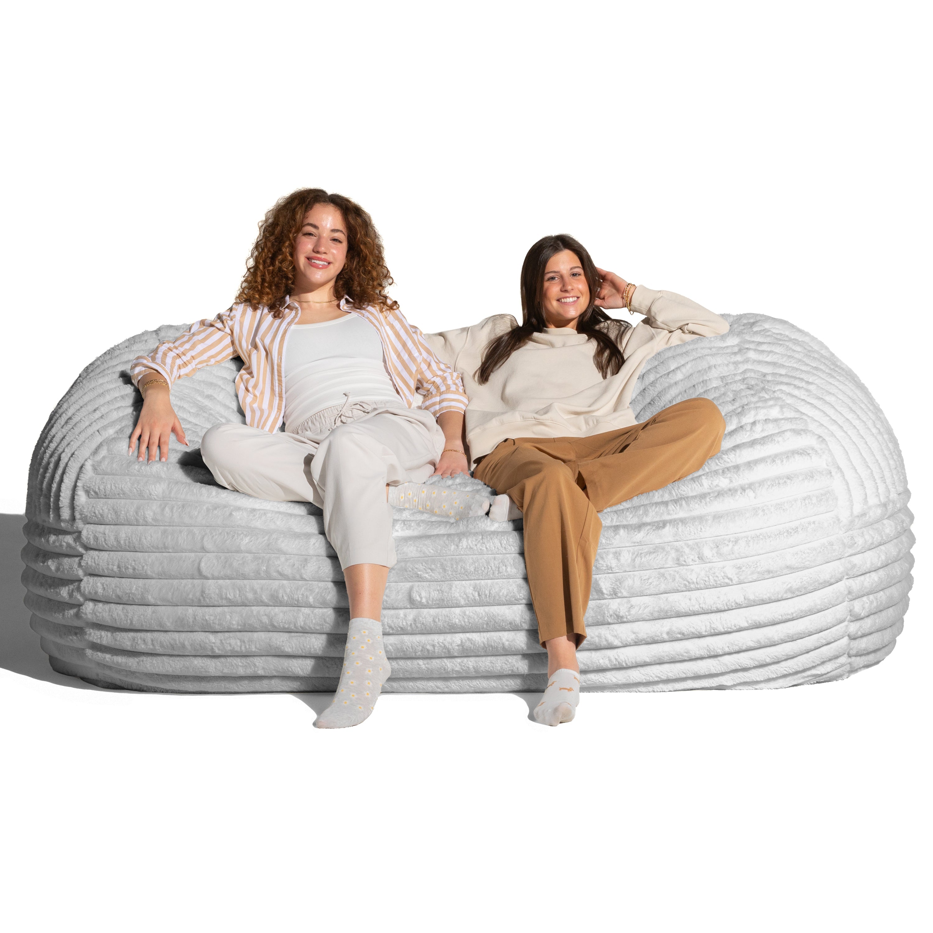 Jaxx Grand Lounger 7 Foot Bean Bag Sofa -Mondo Fur – Brookstone