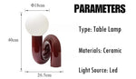 Modern Spiral Bedside Table Lamp - Quirky Whimsical Desk Lamp - Night Lights & Ambient Lighting - Spiral Bedside Table Lamp - Cherry - Petite Friture