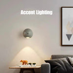 Space Age Motion Sensor Night Light: Punch-free Wall Accent Lighting, Dimmable Nursery Light, Portable Flash Light All-in-One by INSPECIAL HOME