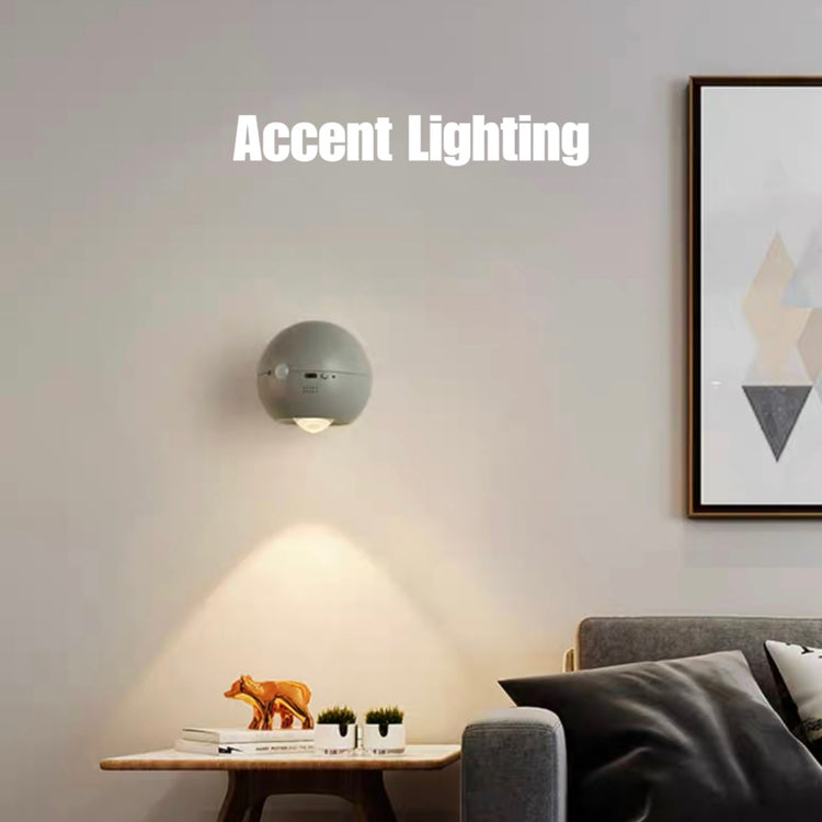 Space Age Motion Sensor Night Light: Punch-free Wall Accent Lighting, Dimmable Nursery Light, Portable Flash Light All-in-One by INSPECIAL HOME