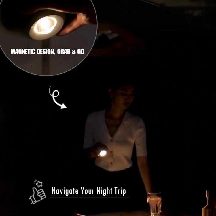 Space Age Motion Sensor Night Light: Punch-free Wall Accent Lighting, Dimmable Nursery Light, Portable Flash Light All-in-One by INSPECIAL HOME