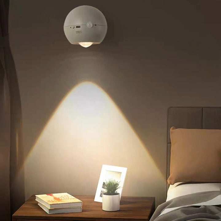 Space Age Motion Sensor Night Light: Punch-free Wall Accent Lighting, Dimmable Nursery Light, Portable Flash Light All-in-One by INSPECIAL HOME