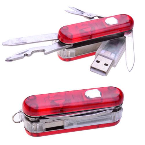 Your Best Friend Swiss Army-Inspired Pocket Knife With 16 GB USB Drive