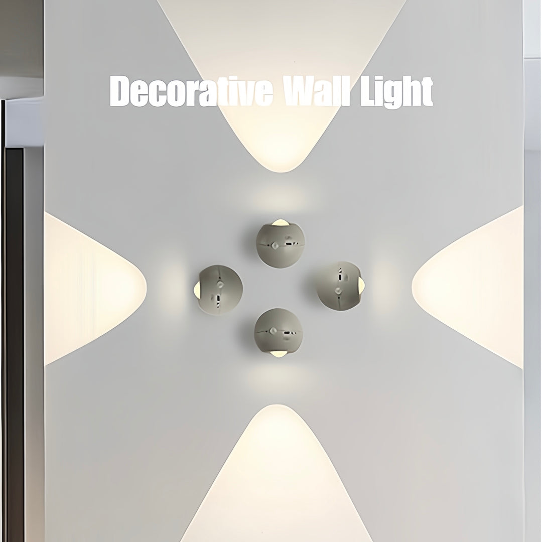 Space Age Motion Sensor Night Light: Punch-free Wall Accent Lighting, Dimmable Nursery Light, Portable Flash Light All-in-One by INSPECIAL HOME