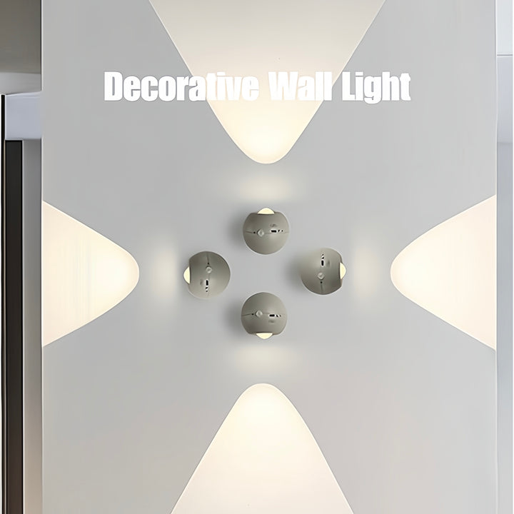 Space Age Motion Sensor Night Light: Punch-free Wall Accent Lighting, Dimmable Nursery Light, Portable Flash Light All-in-One by INSPECIAL HOME