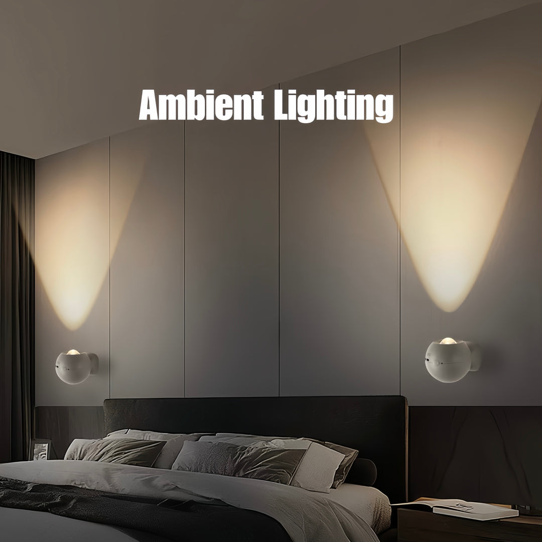 Space Age Motion Sensor Night Light: Punch-free Wall Accent Lighting, Dimmable Nursery Light, Portable Flash Light All-in-One by INSPECIAL HOME