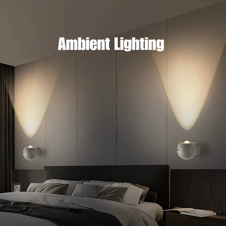 Space Age Motion Sensor Night Light: Punch-free Wall Accent Lighting, Dimmable Nursery Light, Portable Flash Light All-in-One by INSPECIAL HOME