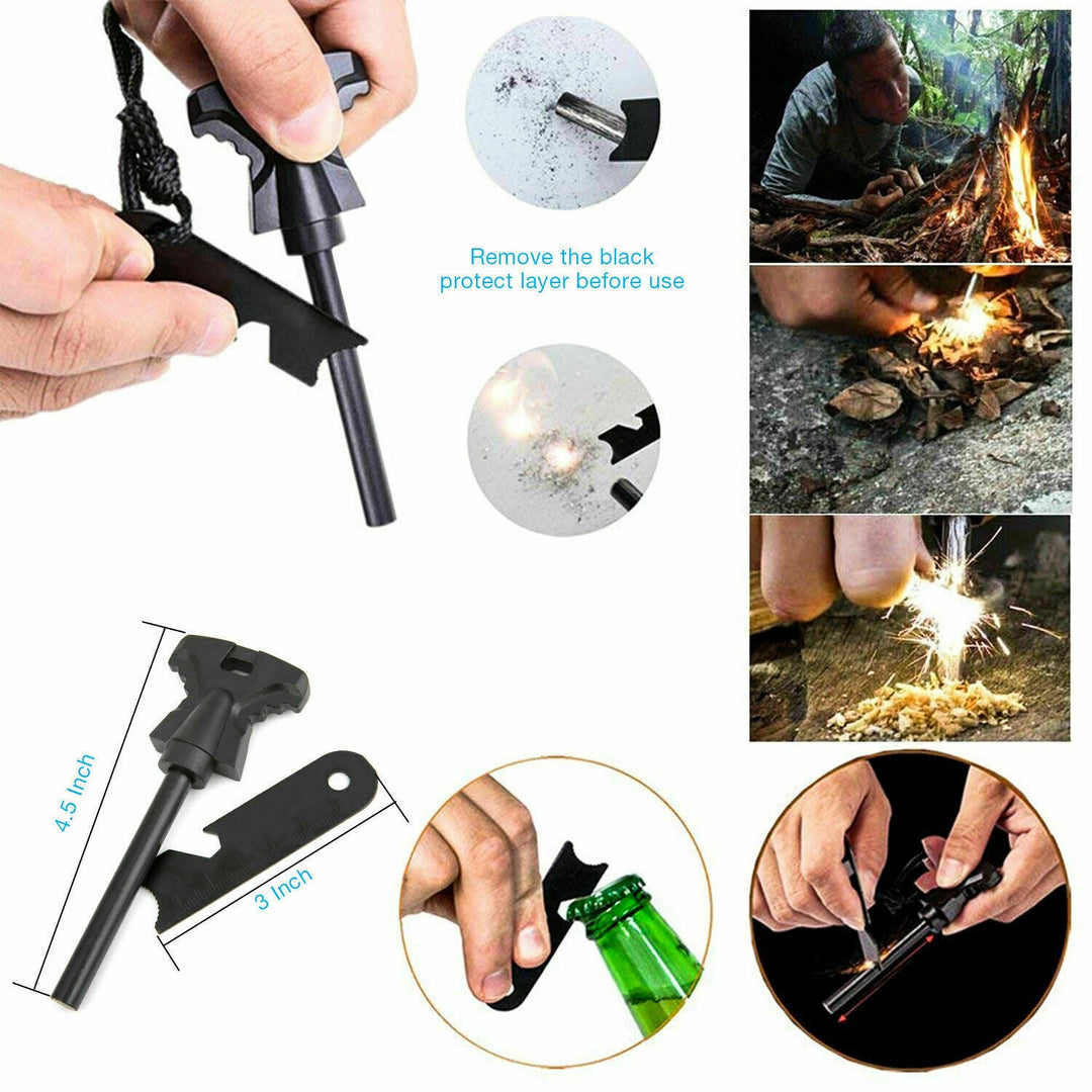 14 in 1 Outdoor Emergency Survival And Safety Gear Kit Camping Tactical Tools SOS EDC Case Vista Shops