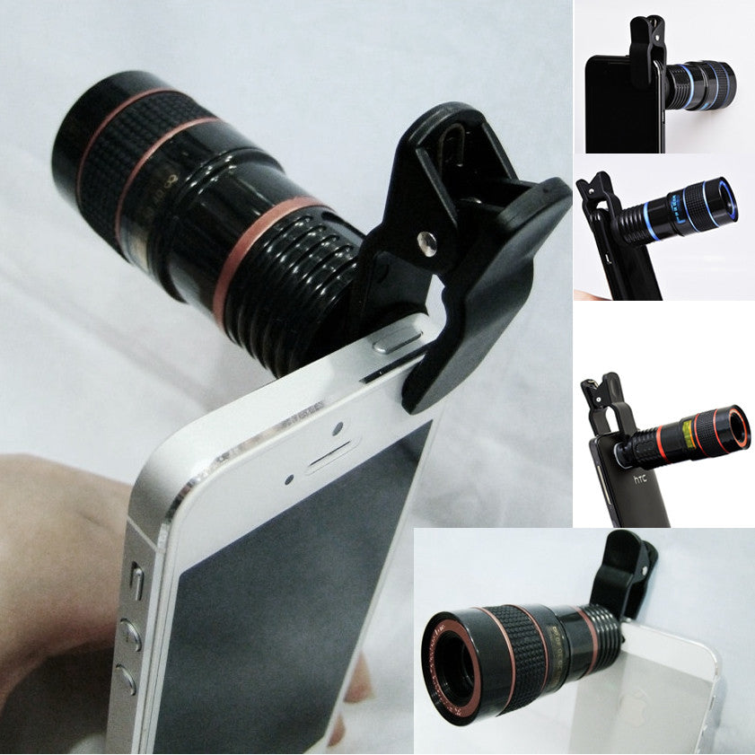 Telephoto PRO Clear Image Lens Zooms 8 Times Closer! for All Smart Phones & Tablets With Camera
