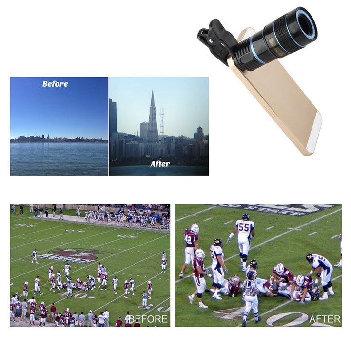 Telephoto PRO Clear Image Lens Zooms 8 Times Closer! for All Smart Phones & Tablets With Camera