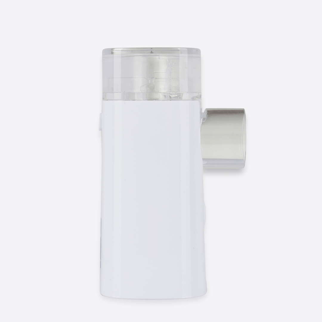 Wizard Research portable handheld mesh nebulizer side profile view