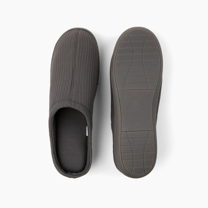 Brookstone Classic Comfort Memory Foam Slippers - Men's