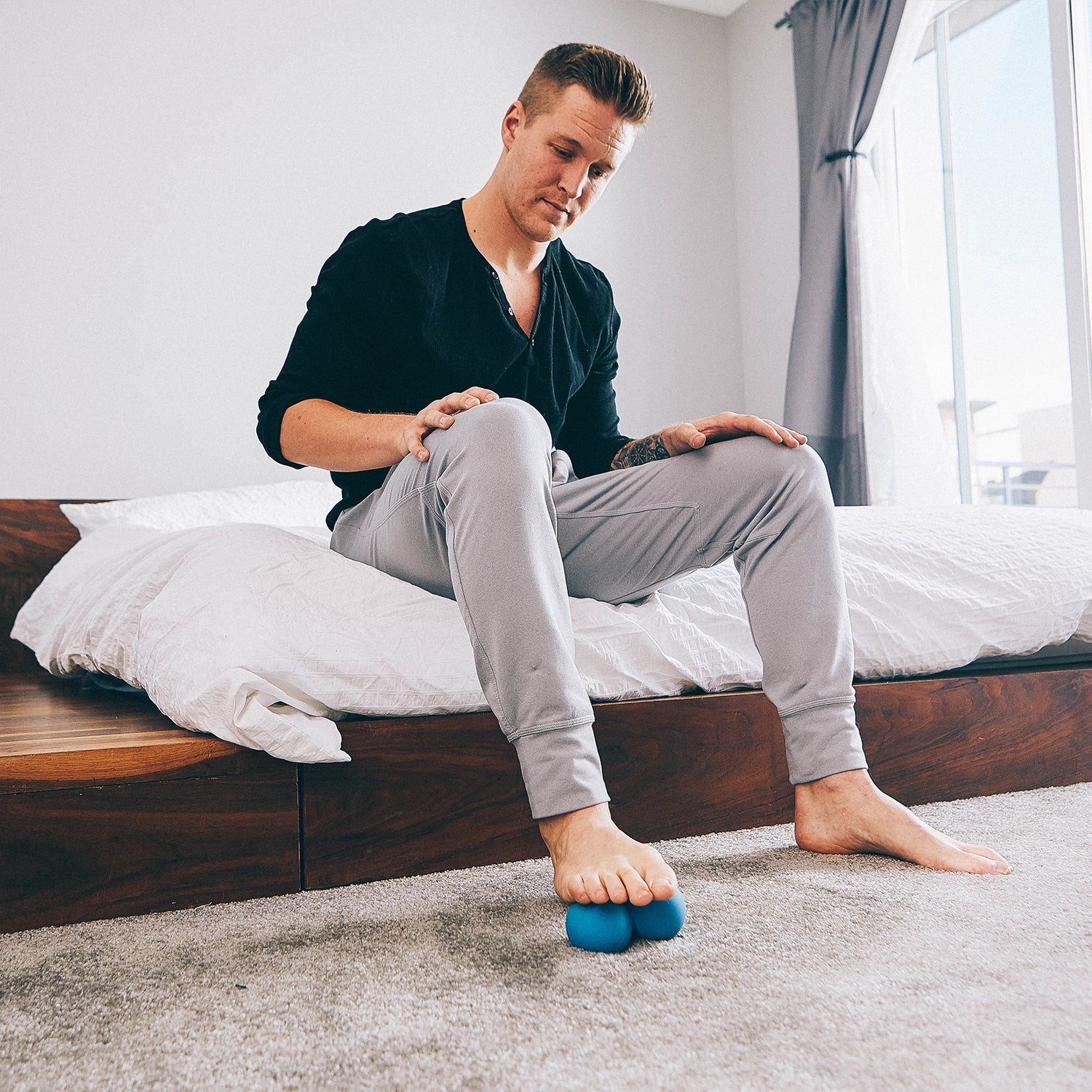 RAD Roller Original Myofascial Release Recovery Peanut Ball Brookstone