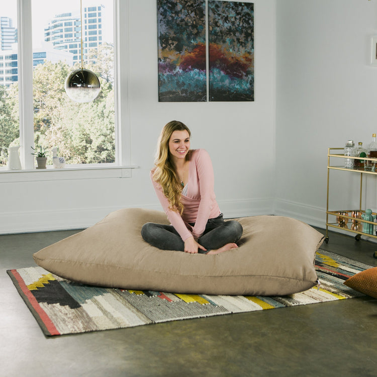 Jaxx 5.5 Pillow Saxx Microsuede Bean Bag Pillow Brookstone