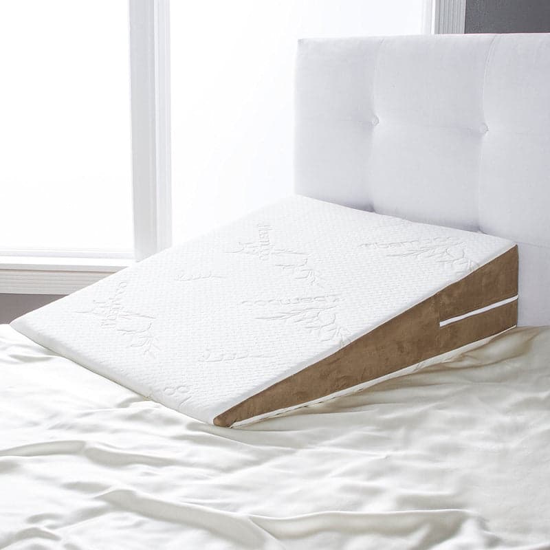wedge pillow with antimicrobial cover