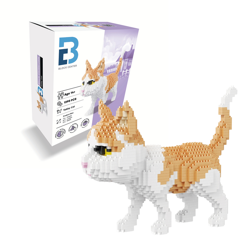 Tabby Cat 3D Puzzle Nano Blocks