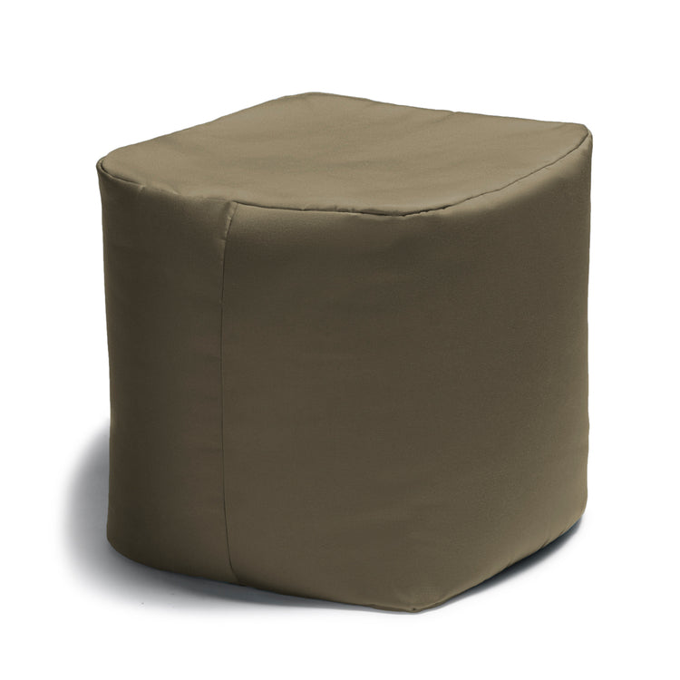 Jaxx Juniper Outdoor Bean Bag Lounge Chair - Fade Resistant, Removable Cover, Taupe Striped