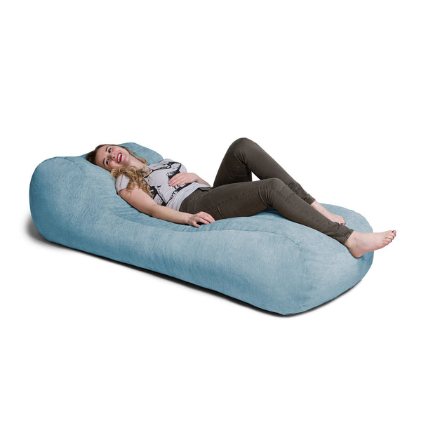 Jaxx Arlo Chaise Lounge Bean Bag Chair Brookstone