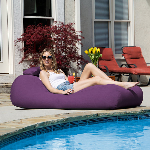 Outdoor bean sales bag sun lounger