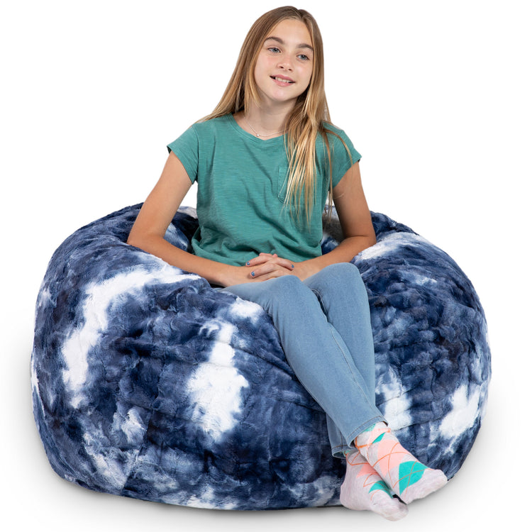 Blue & White Print