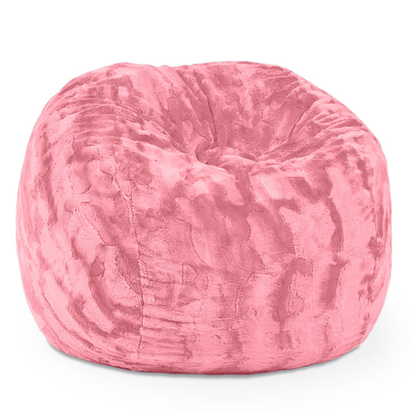 Fuzzy light pink bean on sale bag chair