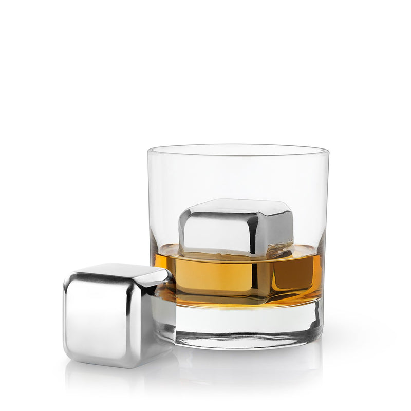 Viski Glacier Rocks Stainless Steel Whisky Sphere | James Anthony Collection