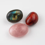 Three Pieces Collection of Polished Palm Crystals