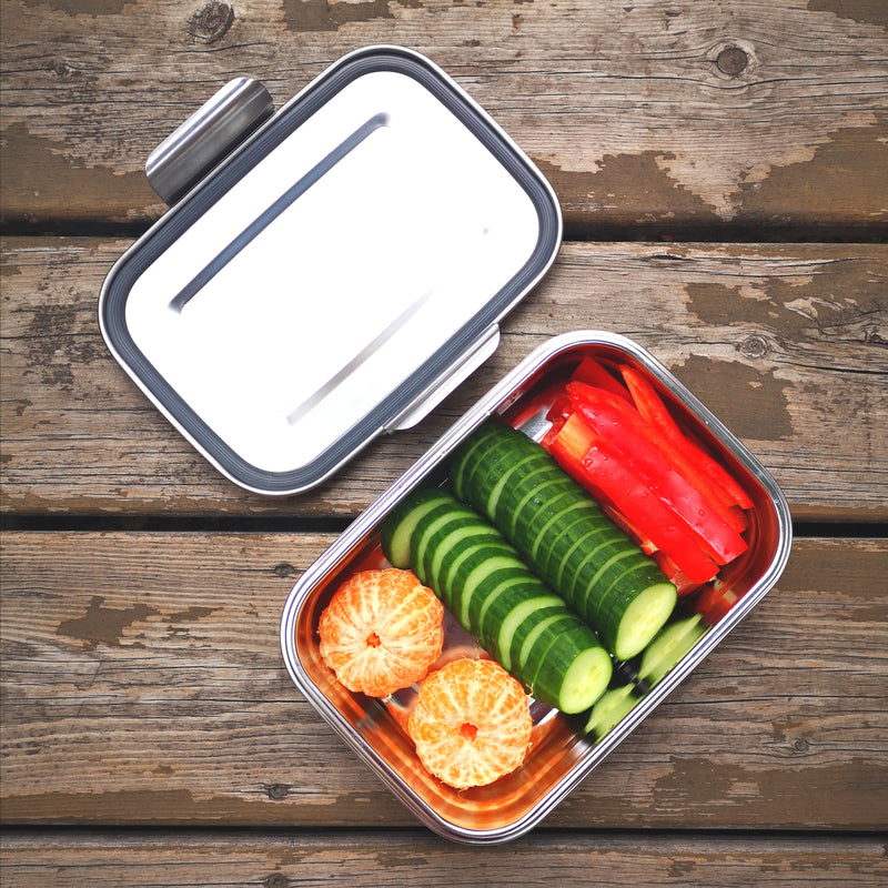 LunchBots Snack Packer Stainless Steel Bento Box