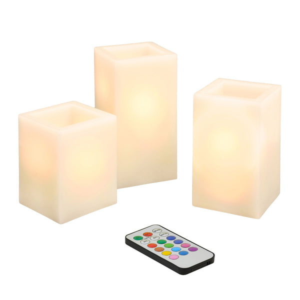Battery Operated Multifunction Wax LED Candles