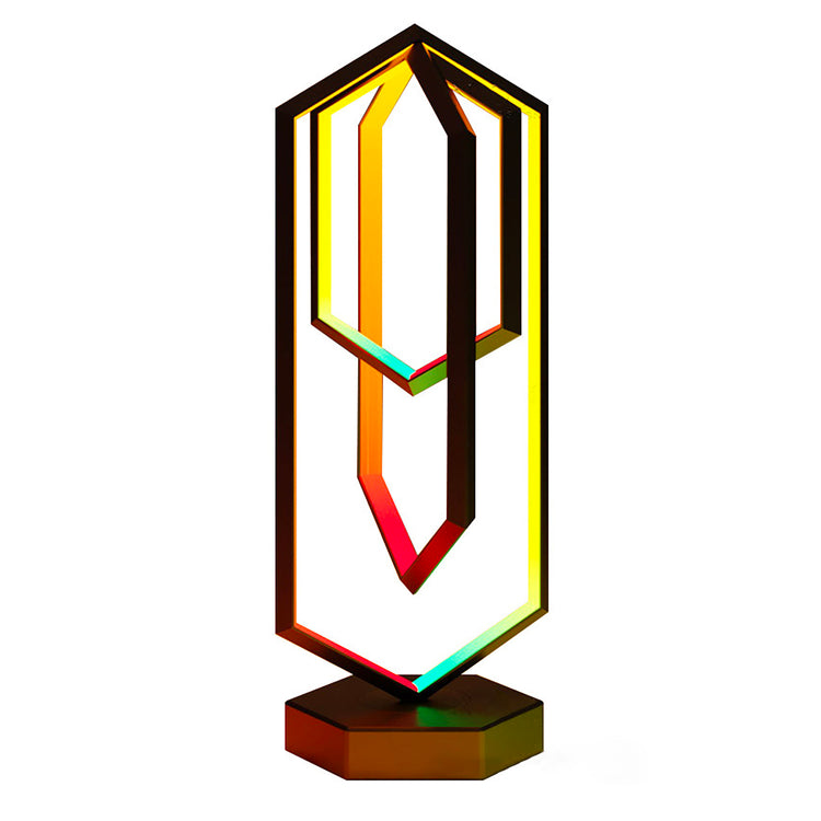Polygon RGB Music Rhythm Atmosphere LED Lamp Brookstone