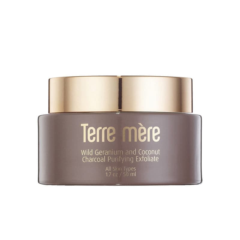 Terre Mere Cosmetics Wild Geranium and Coconut Charcoal Purifying Exfoliate