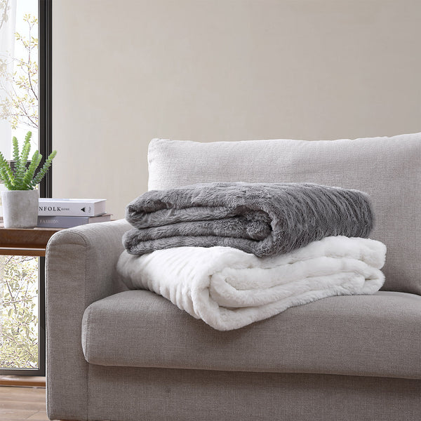 Juniper Faux Fur Throw 50 x 70 | Brookstone