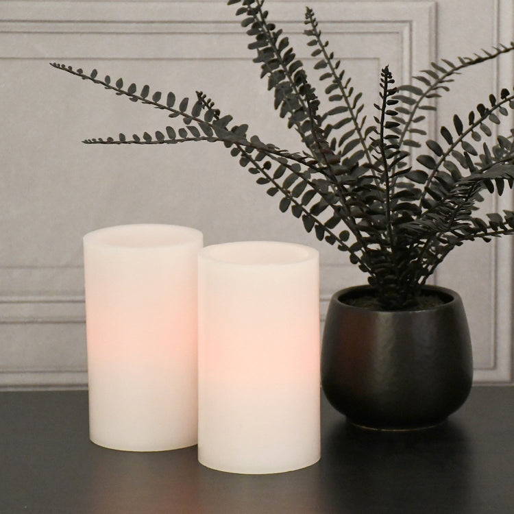 Battery Operated Wax LED Candles with Remote Control Multi Colors Brookstone