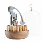L'Atelier du Vin - Oeno Motion Groom Walnut Wood, Glass and Steel Corkscrew Set