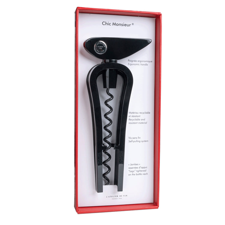 L'Atelier du Vin - Chic Monsieur Night Steel Corkscrew