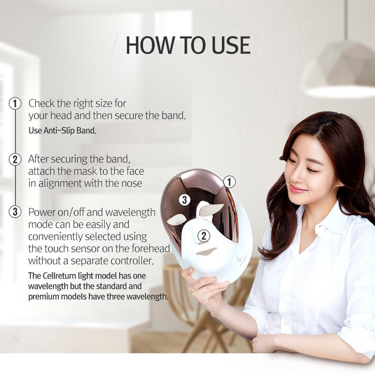 Cellreturn Premium LED Face Mask | Brookstone