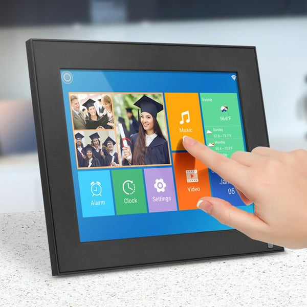 Aluratek WiFi Touchscreen Digital Photo Frame with Motion Sensor and 1