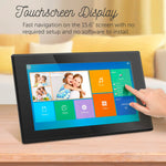 15" WiFi Digital Photo Frame with Touchscreen & 16GB Memory