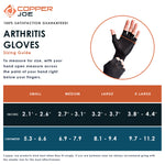 Copper Joe Half Finger Compression Arthritis Gloves