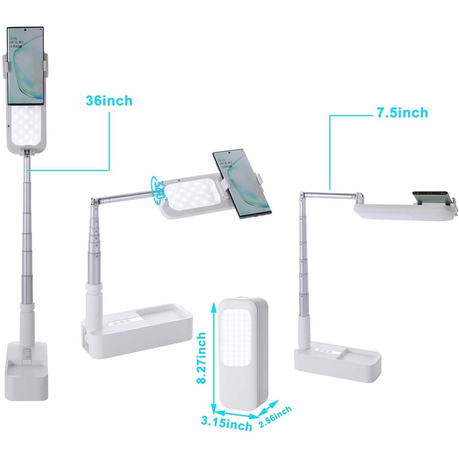 UNIQU Lighting Kit Phone Stand Brookstone