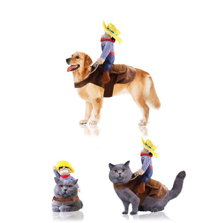 Pet Life 'Yeepaw' Cowboy Pet Holiday Dog Costume