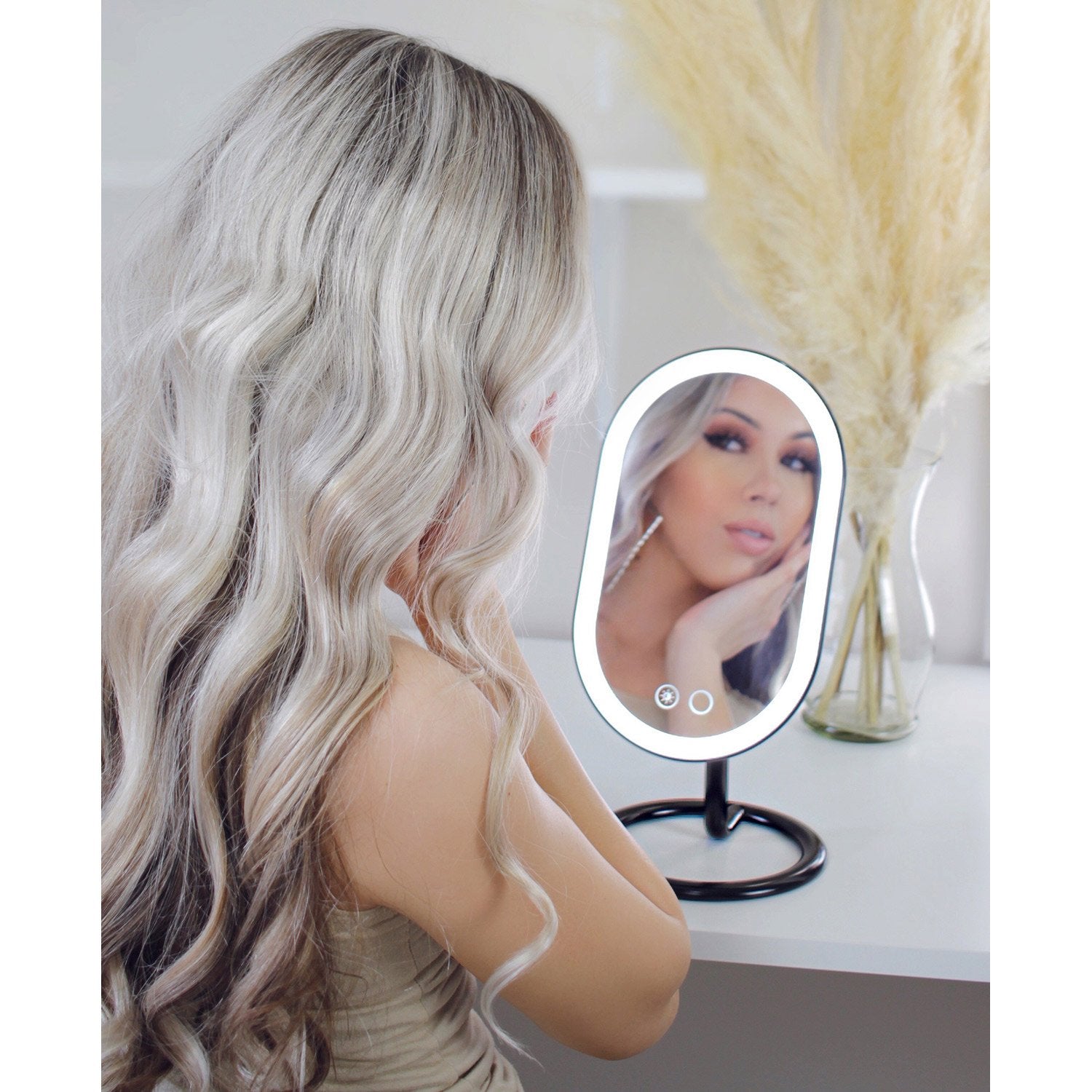 Fancii Vera Rechargeable Vanity Mirror w/ 3 LED Light Settings | Brookstone