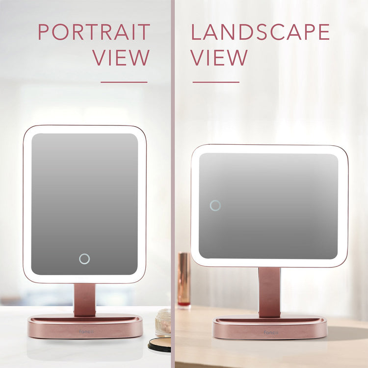 Fancii Aura LED Makeup Vanity Mirror Rose Gold