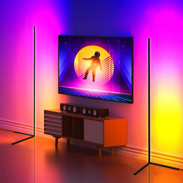 RGB Corner Floor Lamp Brookstone