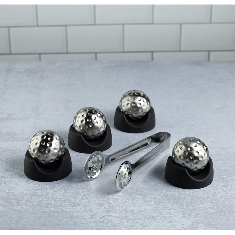 Whiskey Balls Set - 4 Pcs Stainless Steel Balls Whisky Rocks