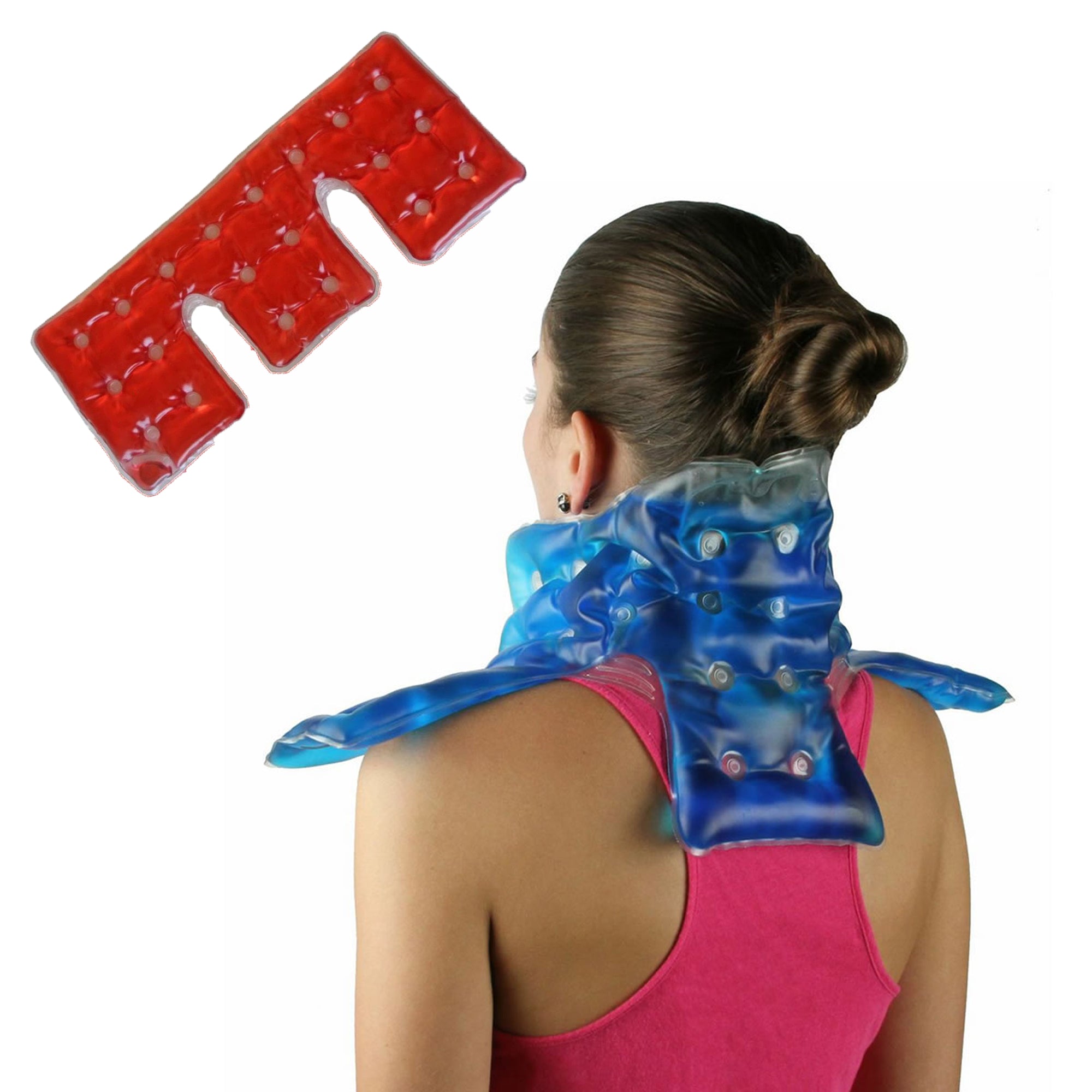 Reusable Neck and Shoulder Pain Relief Heating Pad Brookstone
